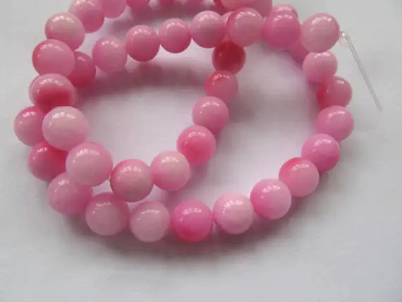 

Shop sale -Fuchsia pink Jade Beads Round 4\6\8\10\12mm Colored beads,semi precious gemstone Loose Beads full strand 16inch