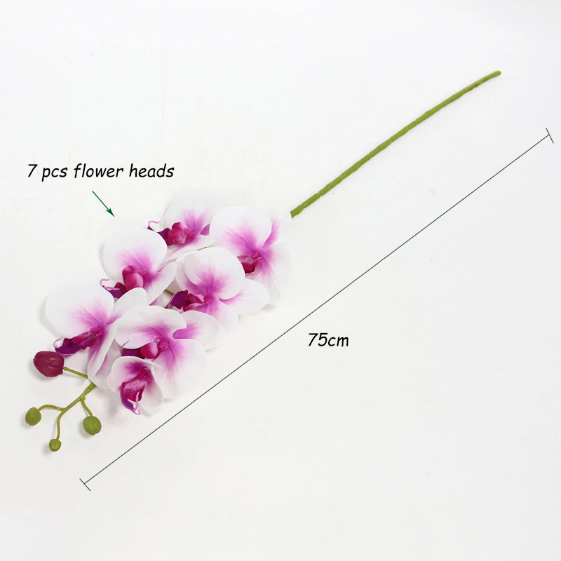 Artificial Orchid Flowers Real Touch Artificial Butterfly Orchid flores artificiales Wedding decoration home Festival Decoration images - 6
