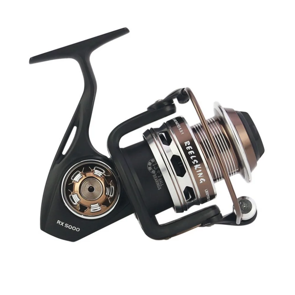 

REELSKING Fishing Reel 13+1 Ball Bearings Hollow Line Cup High Speed Brake Stainless Steel Bait Casting Fishing Reel
