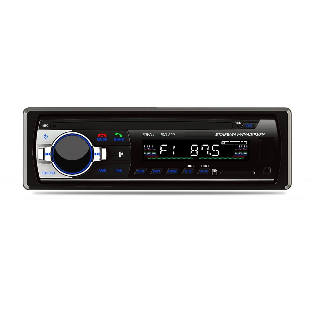 JSD 520 Bluetooth car MP3 Player card machine U disk Built in radio FM