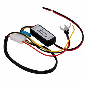 자동차 LED DRL 컨트롤러, 자동 주간 주행등 릴레이 하네스 조광기, 켜기/끄기 안개등 컨트롤러, 시동 전원 13V 이상
