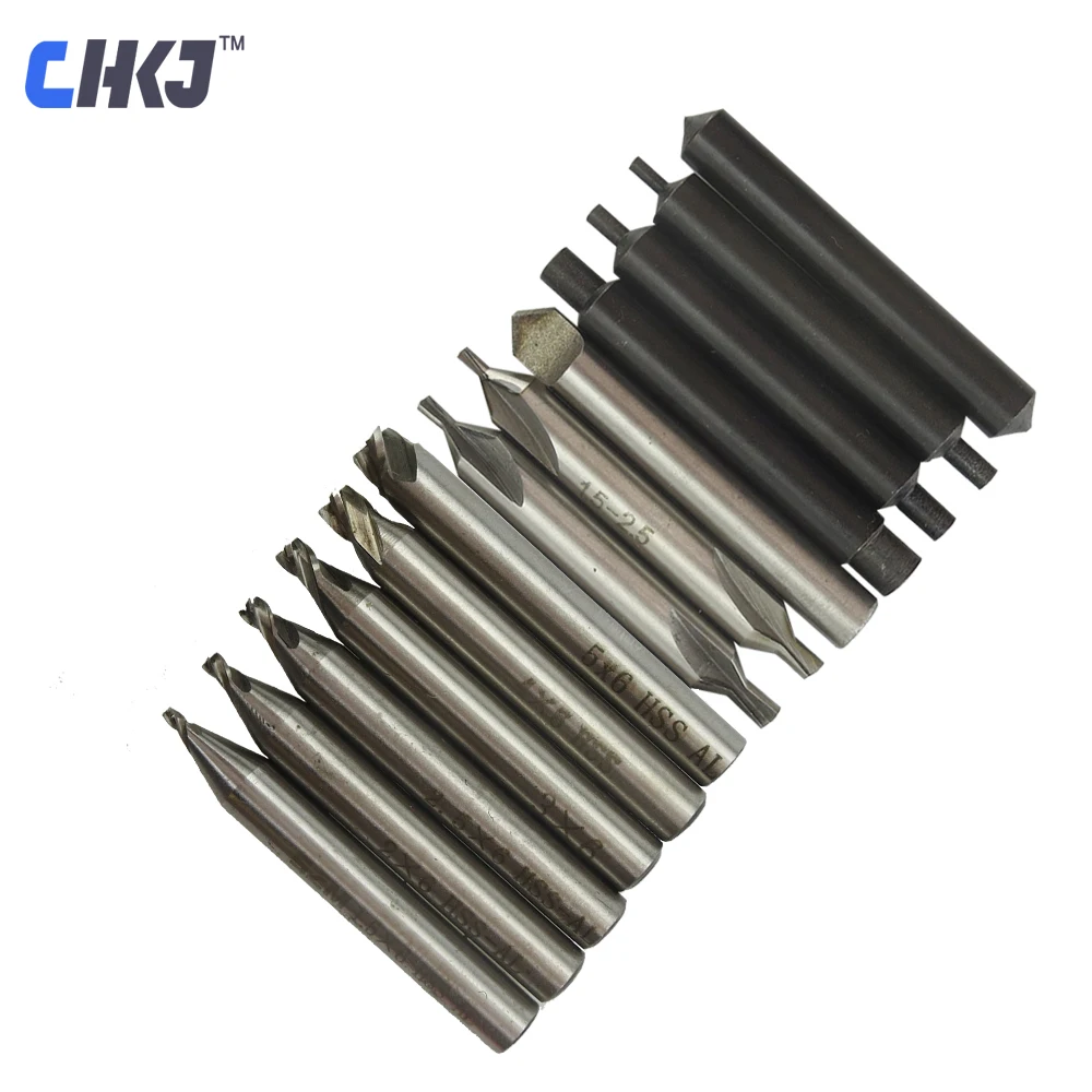 CHKJ 13pcs lot Key Cutting Machine Parts Accessories Sets for Vertical Machine Locksmith Supplies Guide Pin End Milling Cutter