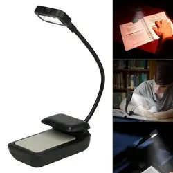 Лампа для чтения клип на Светодиодный лампа для чтения гибкая горловина с 2 Яркость для чтения книг свет чтения электронных книг CLH @ 8
