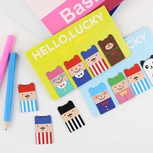 4 шт./компл. новые корейские Канцелярские Закладка на магните 3 вида стилей мультфильм животных закладки книги маркер линии креативный подарок для детей