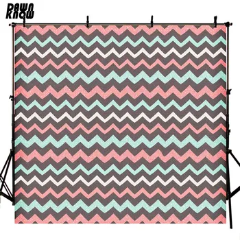 

DAWNKNOW Pattern Vinyl Photography Background For Baby Chevron New Fabric Polyester Backdrop For Family Photo Studio F942