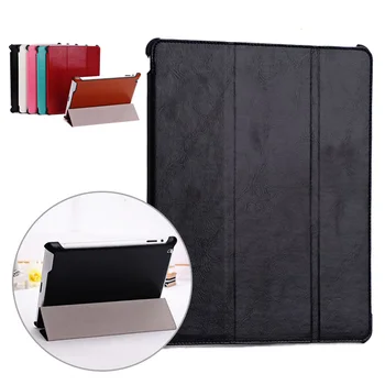 

Three Fold Tablet Case for Ipad 2 Solid Pu Leather Cover for Ipad2 3 4 Case for Apple Ipad 2 3 4 Flip Stand Cover The Tablet