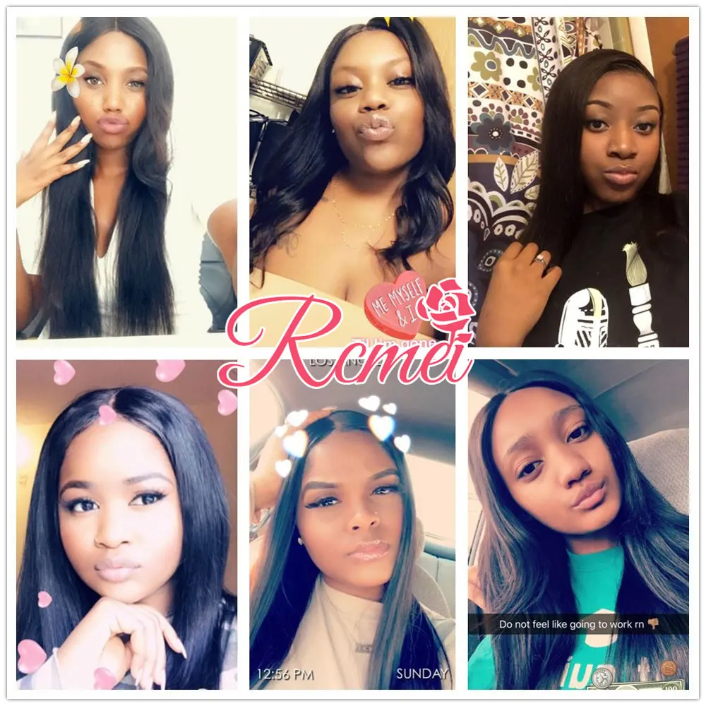 Rcmei Brazilian Straight Human Hair Bundle with Closure 3 Bundles With Closure Natural Black Color Non Remy Human Hair Extension Rcmei Brazilian Straight Human Hair Bundle with Closure 3 Bundles With Closure Natural Black Color Non Remy Human Hair Extension