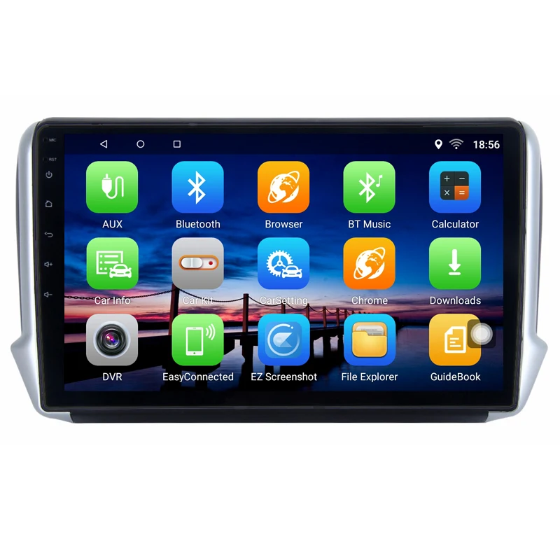 Sale 10.1" 2G RAM 32G ROM Android Car DVD Video Player GPS For Peugeot 2008 208 2013 2014 2015 2016 audio radio stereo navigation 1