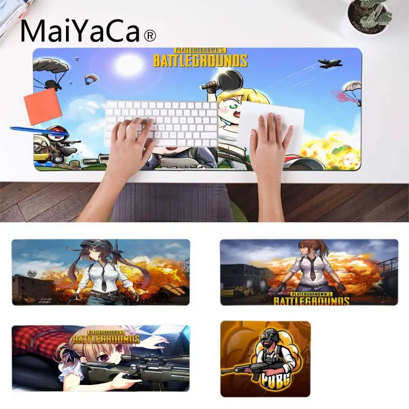 MaiYaCa мой любимый мультфильм PUBG заказной игровой коврик для мыши для ноутбука игровой коврик для мыши