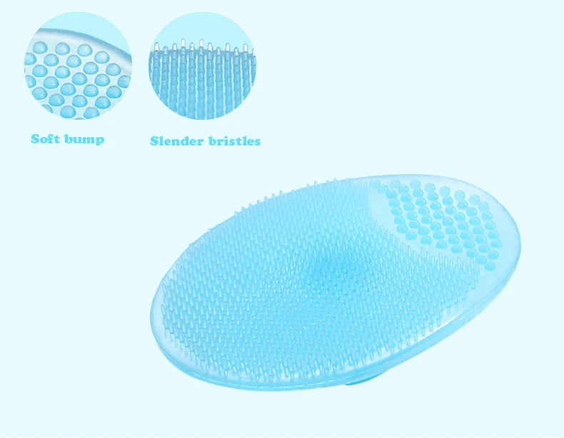 Baby Shampoo Brush Massage Wash Brush Safe Soft Silicone Bath Baby Products Baby Sponge Bath Brushes Bathroom Accessories Baby