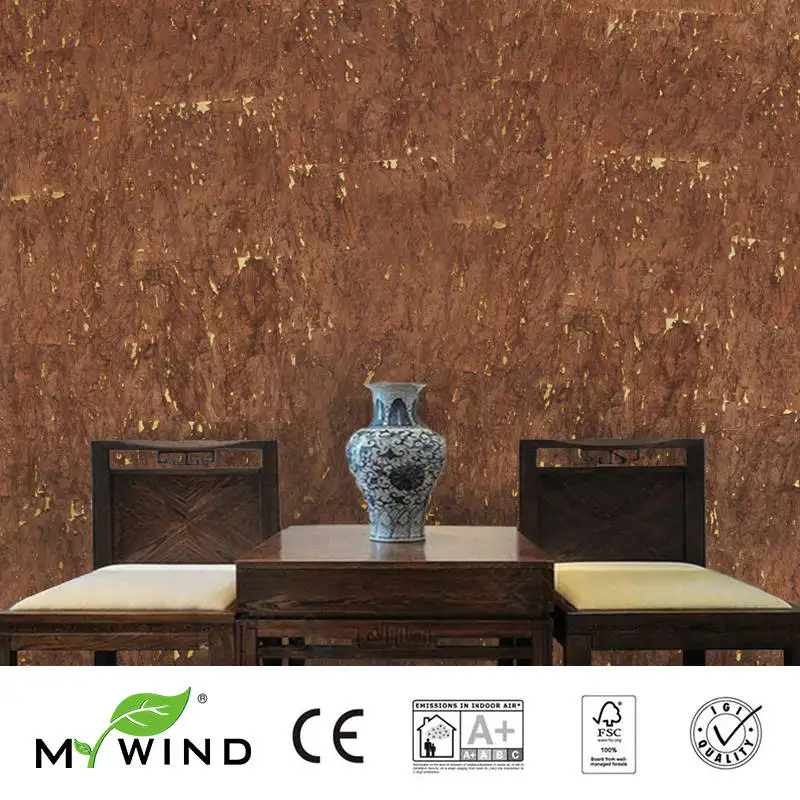Роскошные коричневые обои MY WIND burlywood из 100% натурального материала безопасные 3d