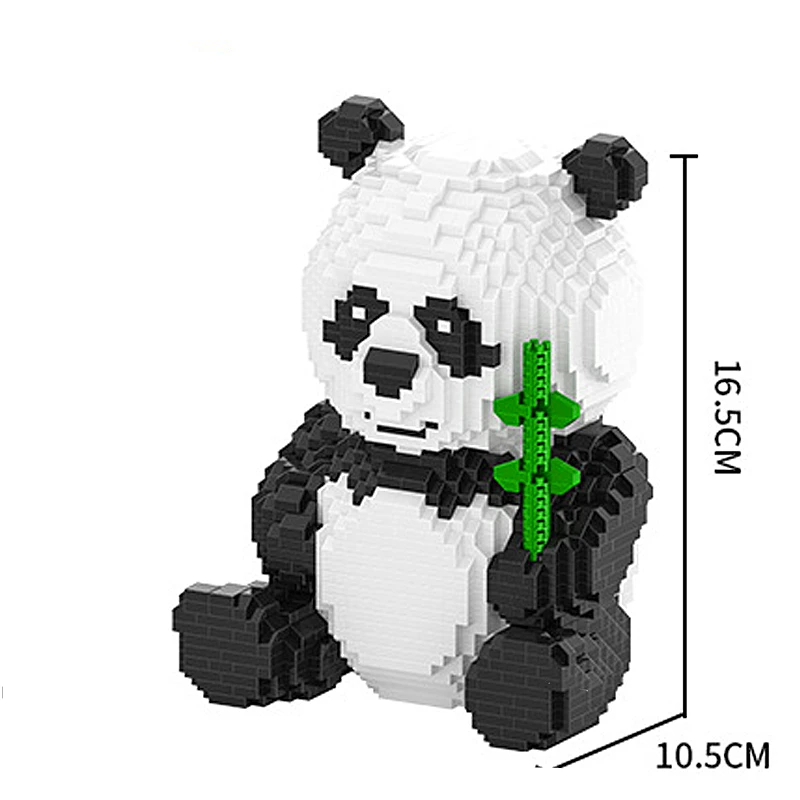 

Legoa DIY Diamond Mini Building Cartoon Bear Cat Panda Animal Pet 3D Model 2444pcs Nano Blocks Bricks Assembly Toy gift