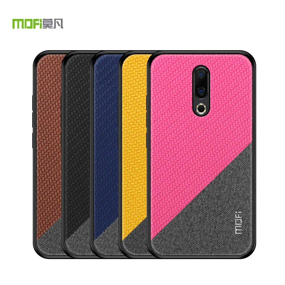 

MOFI For Meizu 16 Plus Case Back Cover Silicone PU Leather Vintage For Meizu 16+ 16th Plus Case Shockproof Protective Shield