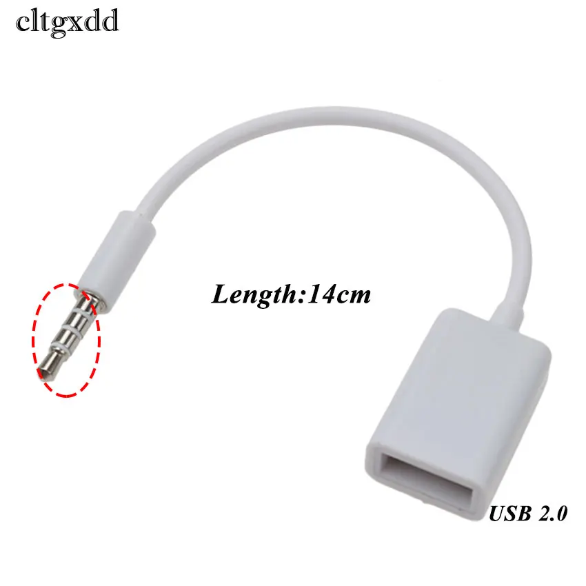 Cltgxdd 2 шт. 3 5 мм AUX аудиоразъем штекер USB 0 Женский Кабельный адаптер-переходник