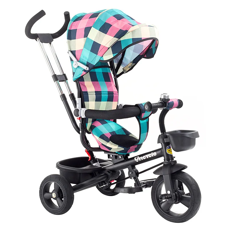 Детский трехколесный велосипед из высокоуглеродистой стали, складная коляска для велосипеда, детская коляска для детей 8 месяцев-6 лет, трех... Детский трехколесный велосипед из высокоуглеродистой стали, складная коляска для велосипеда, детская коляска для детей 8 месяцев-6 лет, трех...