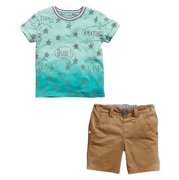 2017 summer boys clothes baby boy clothing set star template t shirt pants 2 pcs set toddler children clothes kids clothes in clothing sets from mother