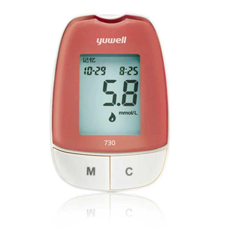 Новое поступление, Yuwell-730 глюкометр для измерения уровня сахара в крови, глюкометр для контроля диабета, измеритель уровня глюкозы в крови, прибор для измерения уровня сахара Yuyue