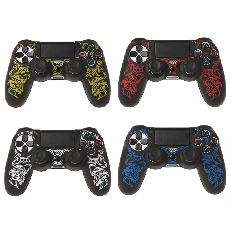 Для Playstation 4 PS4 тонкий геймпад защитный Камуфляжный силиконовый гелевый резиновый