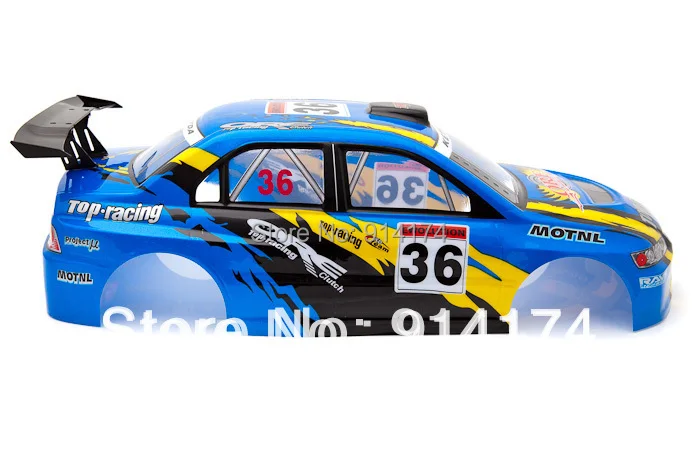 YUKALA 1/10 R/C Гоночная машина части ПВХ окрашены средства ухода за кожей в виде