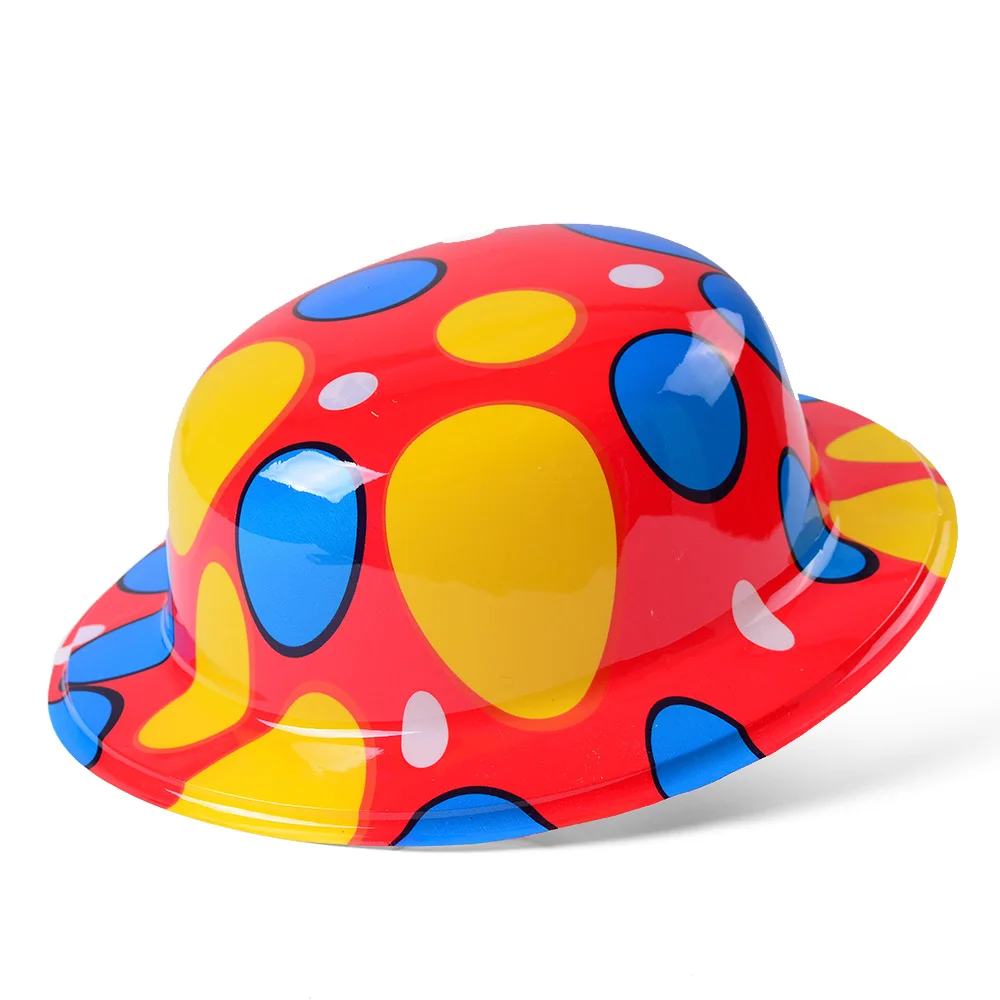 Carnival suppliers round printed plastic party hat with new style in