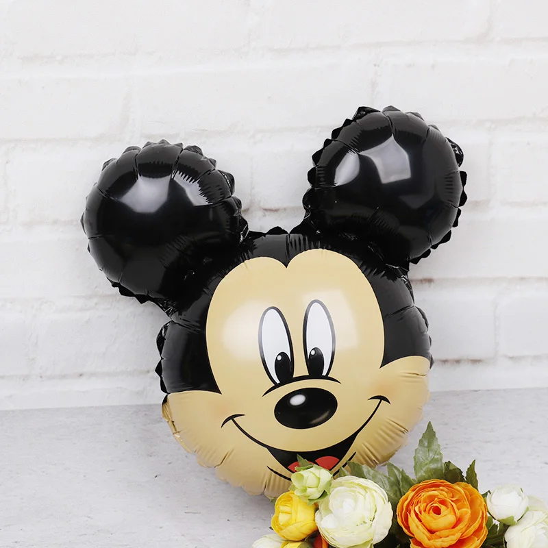 16inch Mickey Minnie Head Foil Balloons 50pcs Disney Cartoon Air Baloes Birthday Mickey Mouse Party Decorations Kids Toys Gifts