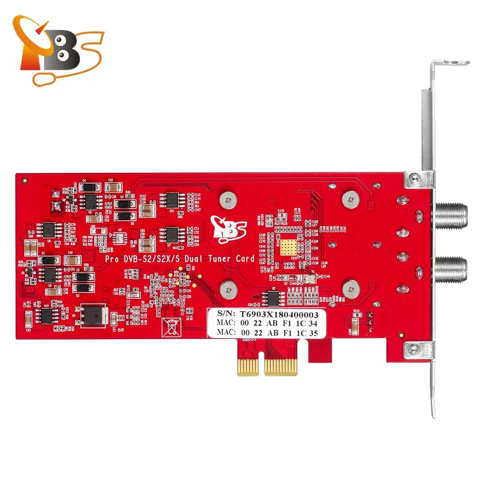 TBS6903X Профессиональный DVB-S2X-тюнер PCIe карта поддерживает CCM, ACM, VCM, многовходной поток, общий режим потока