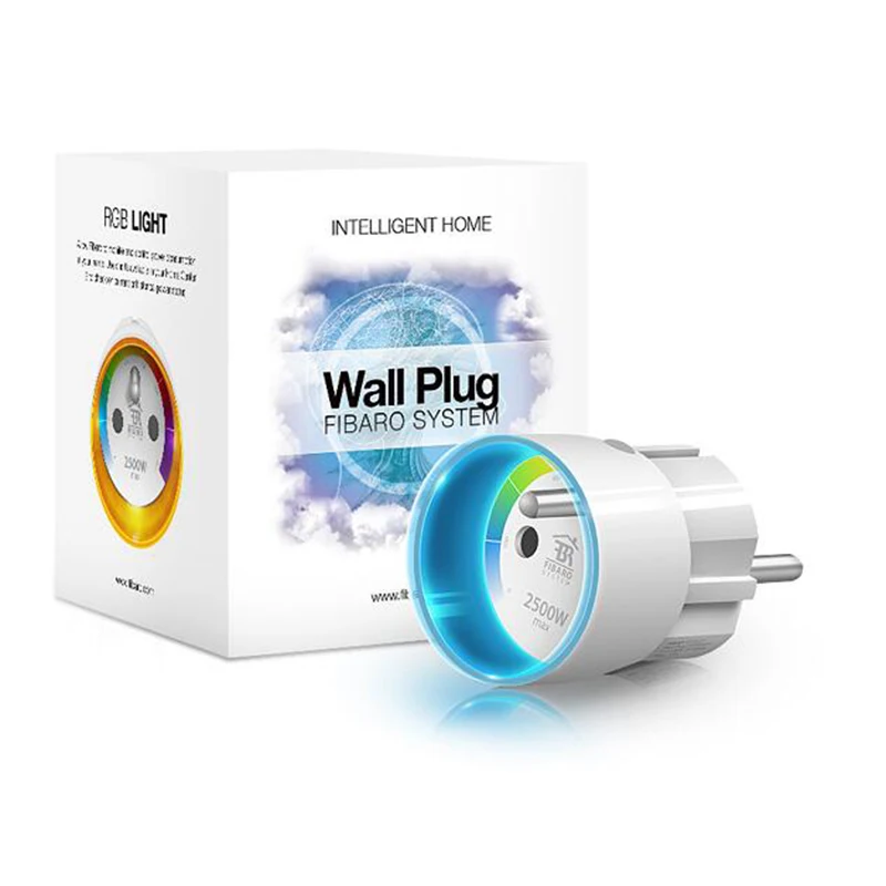 Fibaro Z Wave Wall Plug power plug socket with power metering FGWPE 101