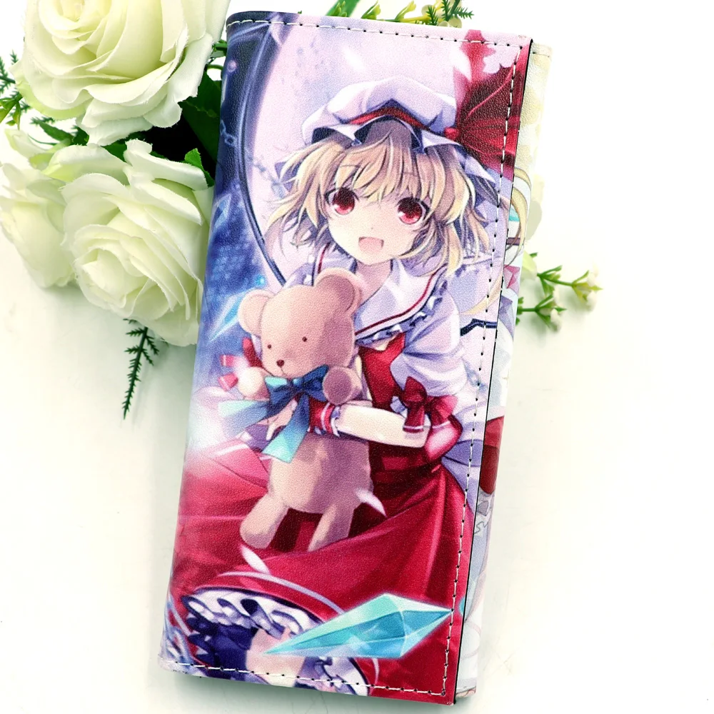 

Fashion Women's Long Wallet Anime TouHou Project Button Purse with Card Holder