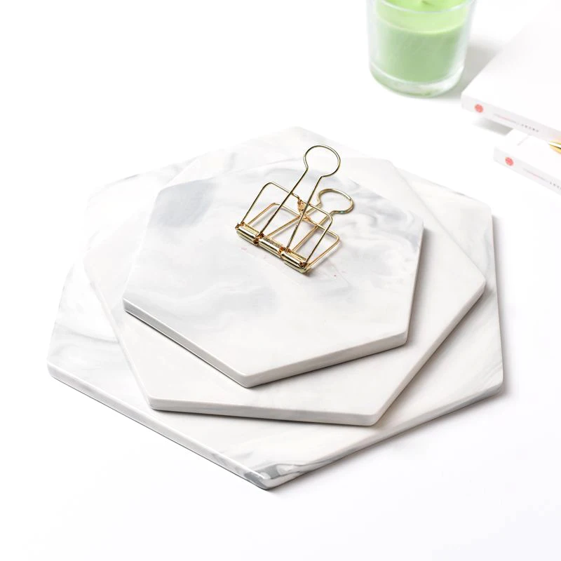 Marble Cheese Cutting Boards Decorative Ceramic Pastry Plate Serving Tray Chopper Chopping Coaster Mad Pad Gray Large Round ceramic dessert plates