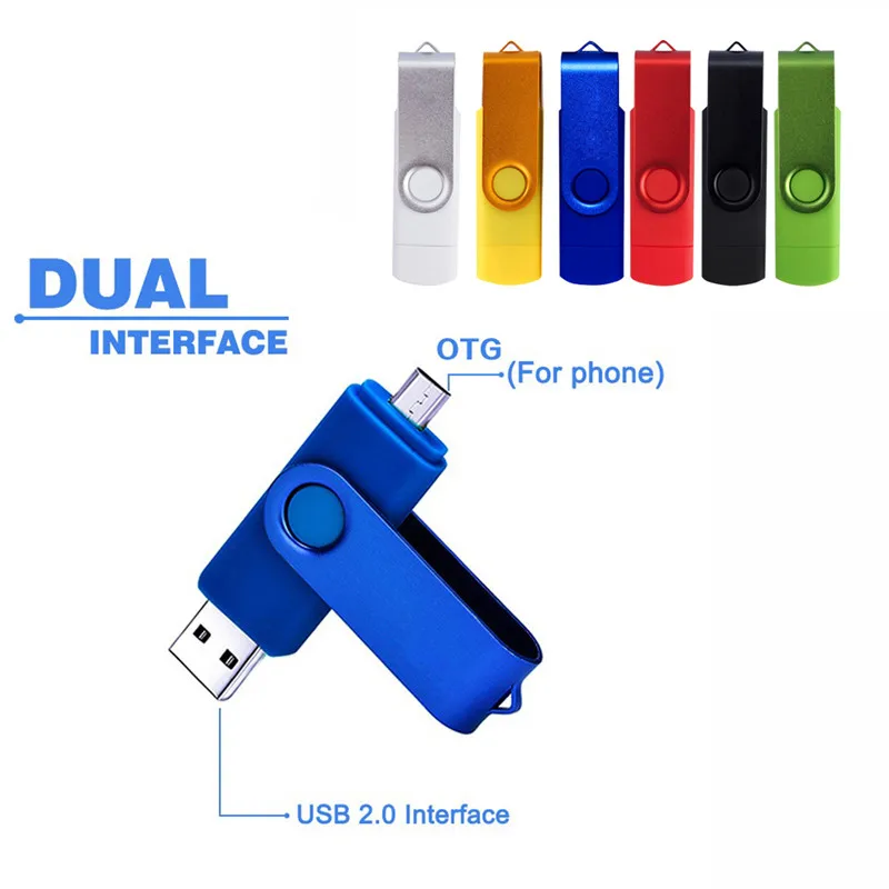 OTG USB флэш накопитель 64 ГБ 32 8 16 2 0 4g для смартфона Android с пользовательским