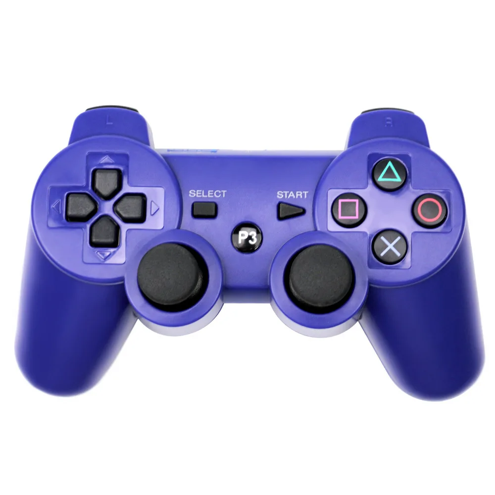 Беспроводной Bluetooth контроллер для sony PS3 геймпад для Play Station 3 Джойстик для sony Playstation 3 для Dualshock контроллер - Цвет: Type2 blue