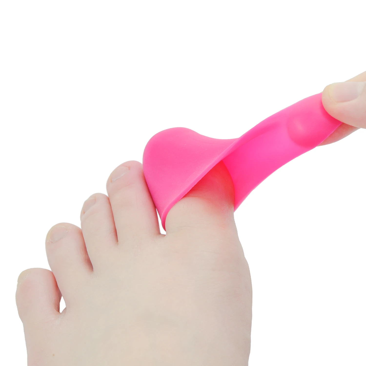

2Pcs Rose Red Big Toe Hallux Valgus Feet Care Silicone Gel Toe Bunion Comfort Toes Protector Corns Calluses Toe SeparatorZ66303