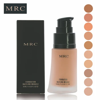 

MRC Sun Block Foundation Cream Concealer Waterproof Make Up Mineral Liquid Foundation Full Cover Base maquiagem Cosmetics