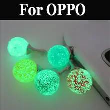 Наушники Порты и разъёмы Пылезащитная заглушка для люминисцентный Ночной свет для OPPO R9s R9s плюс F3 плюс R11 R11s F5 R15 RX17 Neo A83 F7 AX7 A5 A3s R15