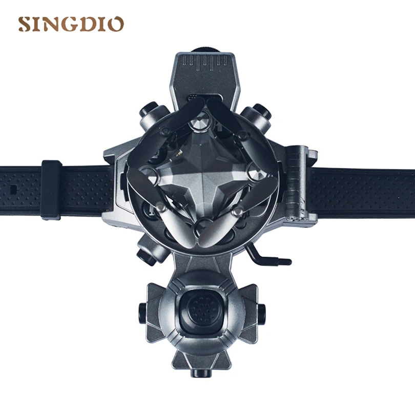 

New Style Flying Copter Drone Mini HD Camera Watch Remote Control Toys Children Creative Gifts Folding FPV Drone Flying Copter