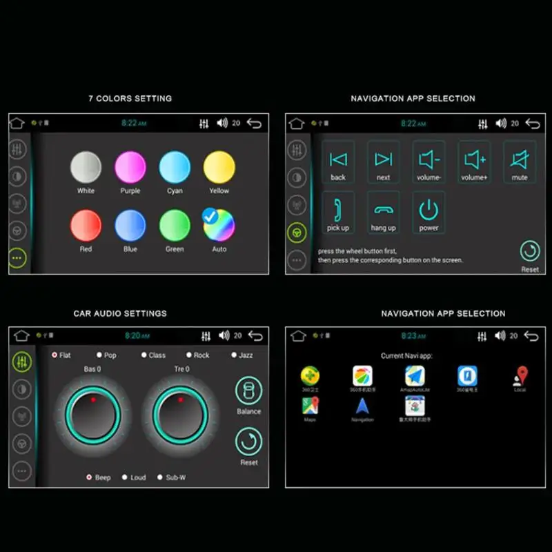 Best SWM8802 7in TFT Touch Screen 1G+16G 2Din Quad-core Android Bluetooth Music Player Car Audio GPS Navi MP5 Player Auto FM Radio 15