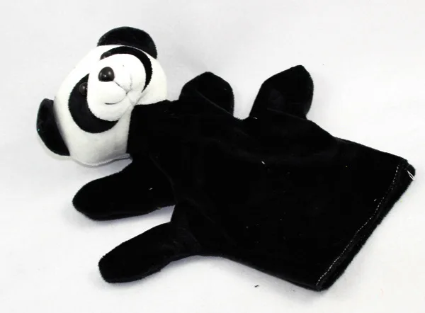 Детская сказочная мультяшная животное палец даже большая ручная кукла ребенок обучающая игрушка Плюшевая Кукла - Цвет: panda