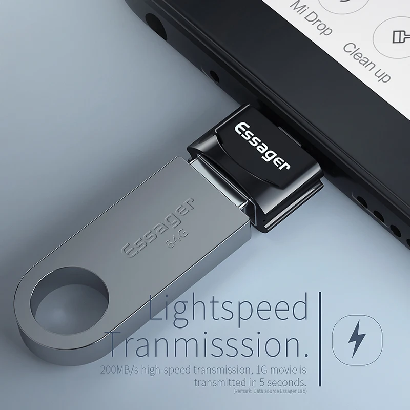 Адаптер Essager Micro USB OTG папа 2 0 мама для Samsung A7 Xiaomi Redmi Note 5|Переходники и адаптеры| |