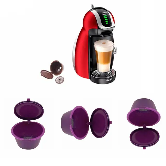 Best Price 1Pcs Reusable Dolce Gusto Coffee Capsule Plastic Refillable Compatible Nescafe Dolce Gusto Coffee Filter Baskets Capsules