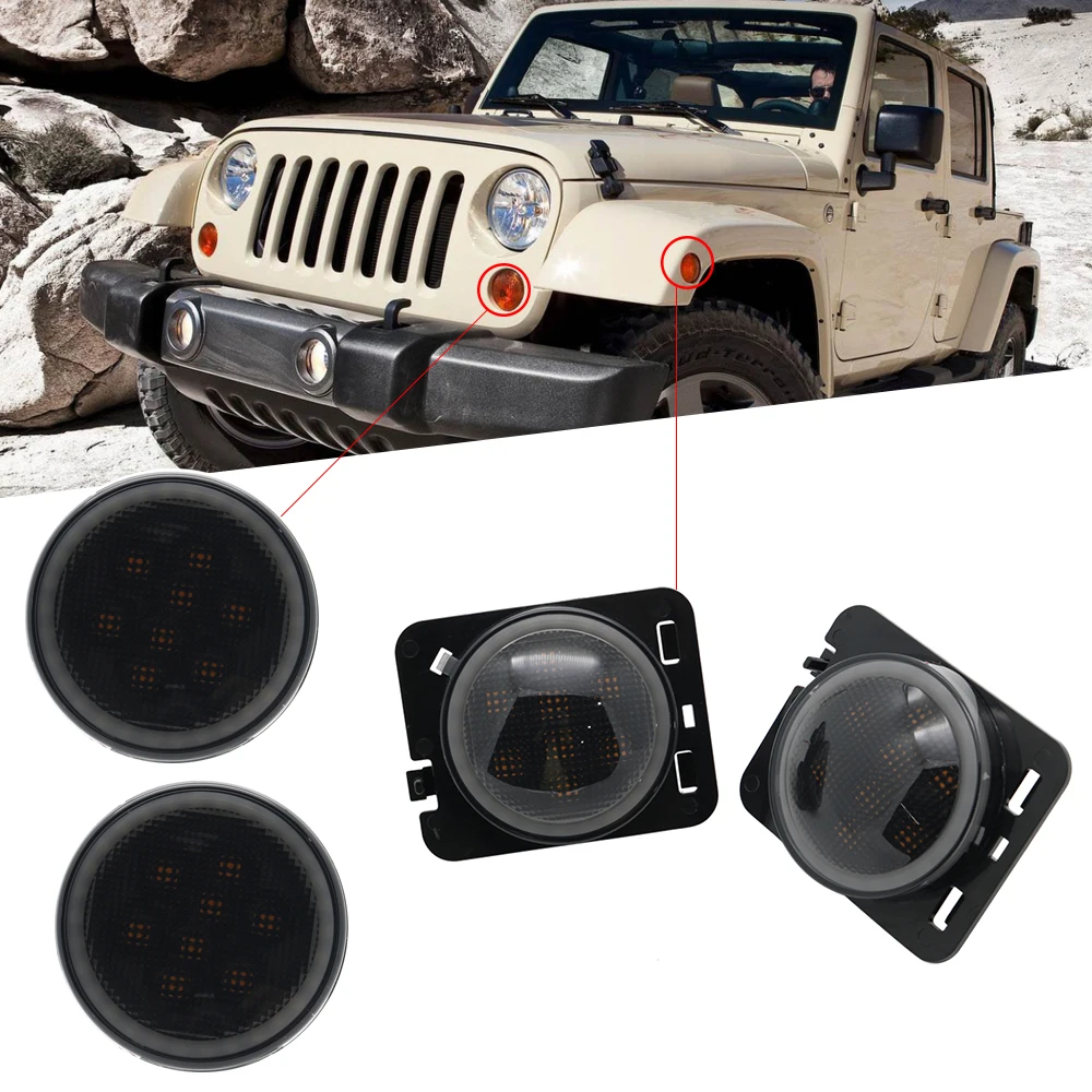 Светодиодный светильник с поворотом спереди для Jeep Wrangler JK 2007 2016 Белый DRL Желтый
