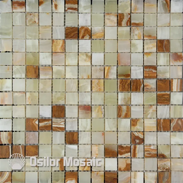 natural color stone marble mosaic tile jade mosaic tile for home decoration wall tile