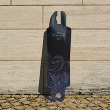 KOSTON pro longboard deck with 8ply Canadian maple hot air pressed, 31inch drop through skateboard decks for cruising