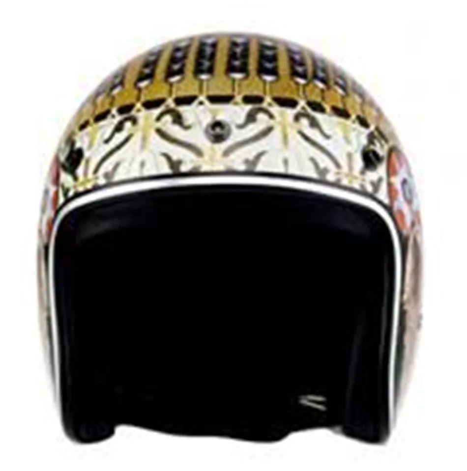 

Motorcycle Helmet DOT Retro Vintage Cruiser Chopper Scooter Cafe Racer Cascos Moto Helmet 3/4 Open Face Helmet