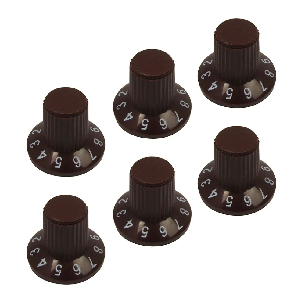 NEW 6pcs Electric Guitar Amplifier Knobs Amp Volume Potentiometer
