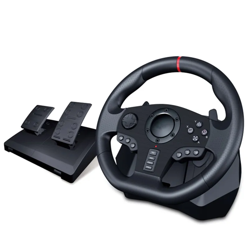  900 degree game steering wheel computer games console host machine driving school learn simulator p
