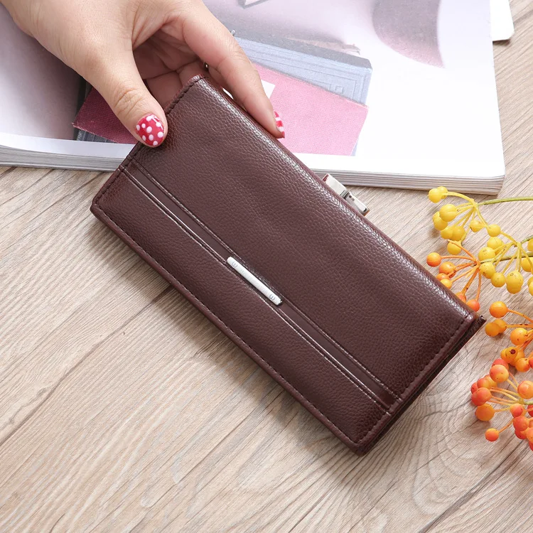 New Style Korean Style Candy Colored Three Fold Wallet Women Mid-length Women's Clutch Bag Quality Female Purse Multi Pocket