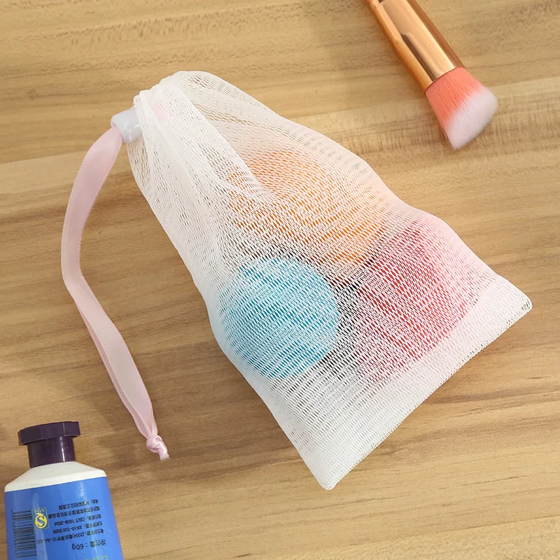 Double layer reticulation Fast Foaming Mesh Facial soap shower gel soap cleansing foam net Rapid mass 2