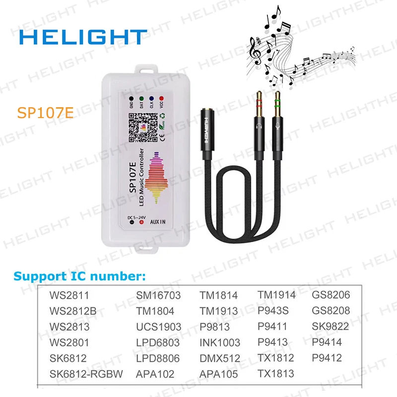 SP108E/SP107E/SP105E/SP110E SPI wifi Bluetooth пиксель музыкальный контроллер от смартфона приложение для WS2812B 2813 SK6812 полосы DC5-12V