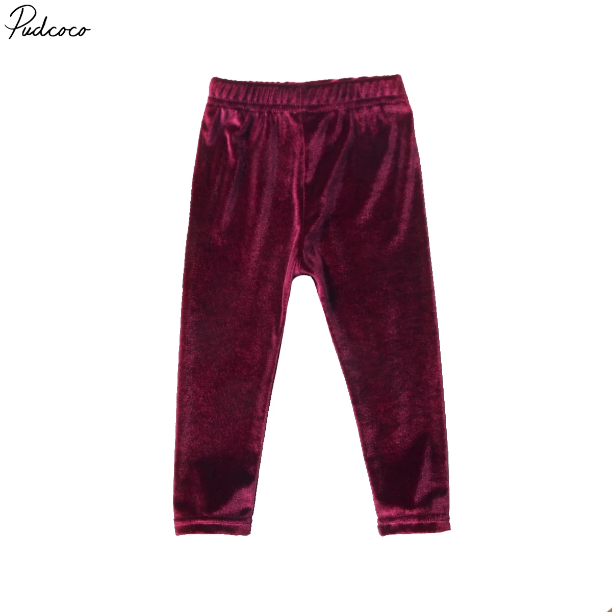 

Helen115 Lovely Kids baby girl clothes Elastic Waist Pleuche Regular Long Pants Outfits 1-5Years