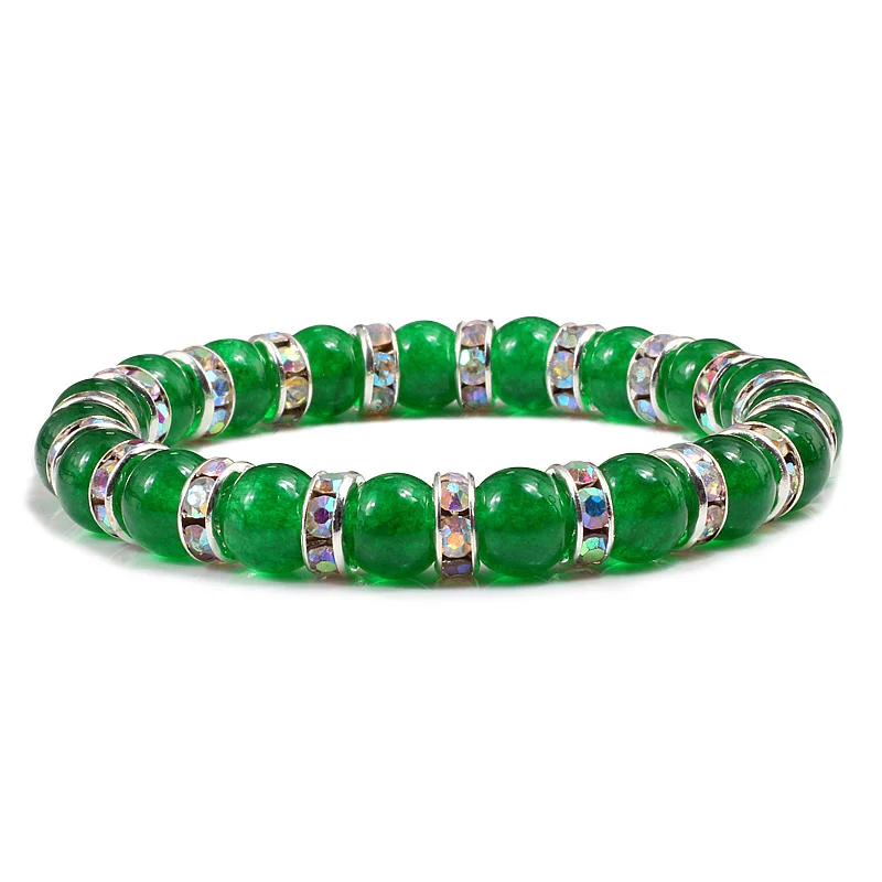 Браслеты для йоги Chrysoprase браслеты с зеленым камнем авантюрин и малайские яды